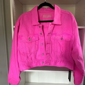 Blank NYC Pink Denim Jacket